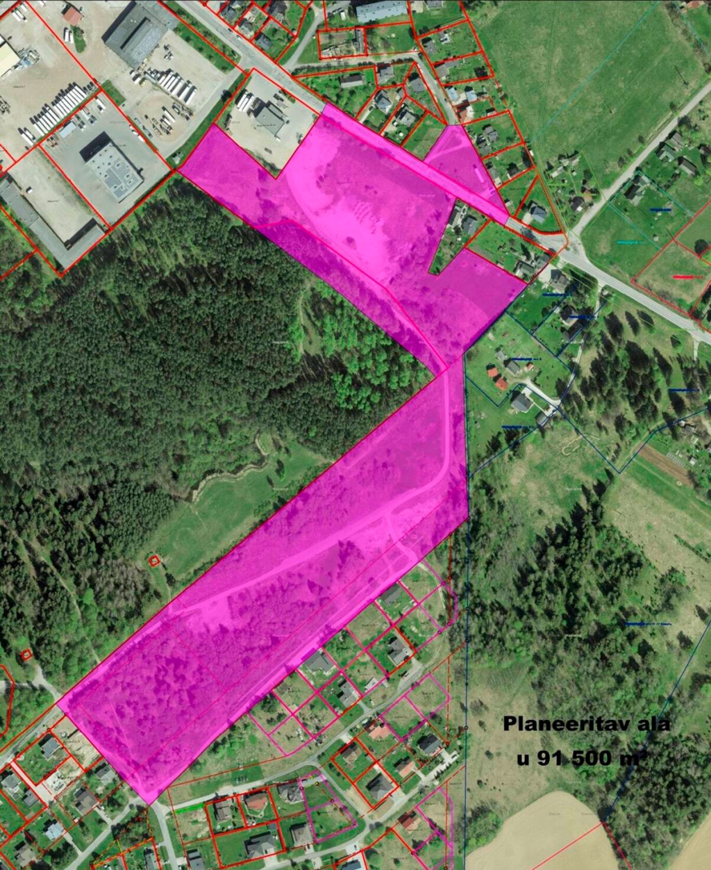 Rägavere tee - Ööbiku tn detailplaneering