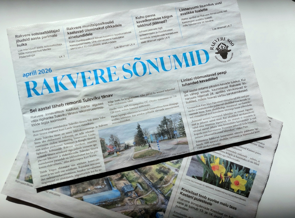 Rakvere Sõnumite aprillinumber