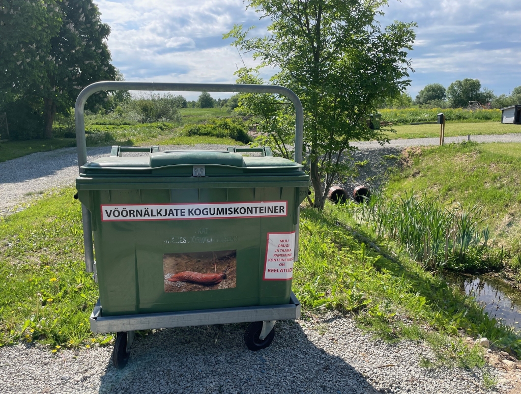 Võõrnälkjate konteiner Herne ja Luha tn ristis