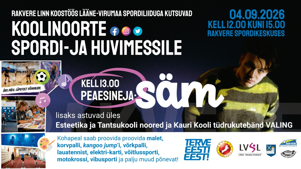 Rakvere linn kutsub noori spordi- ja huvimessile