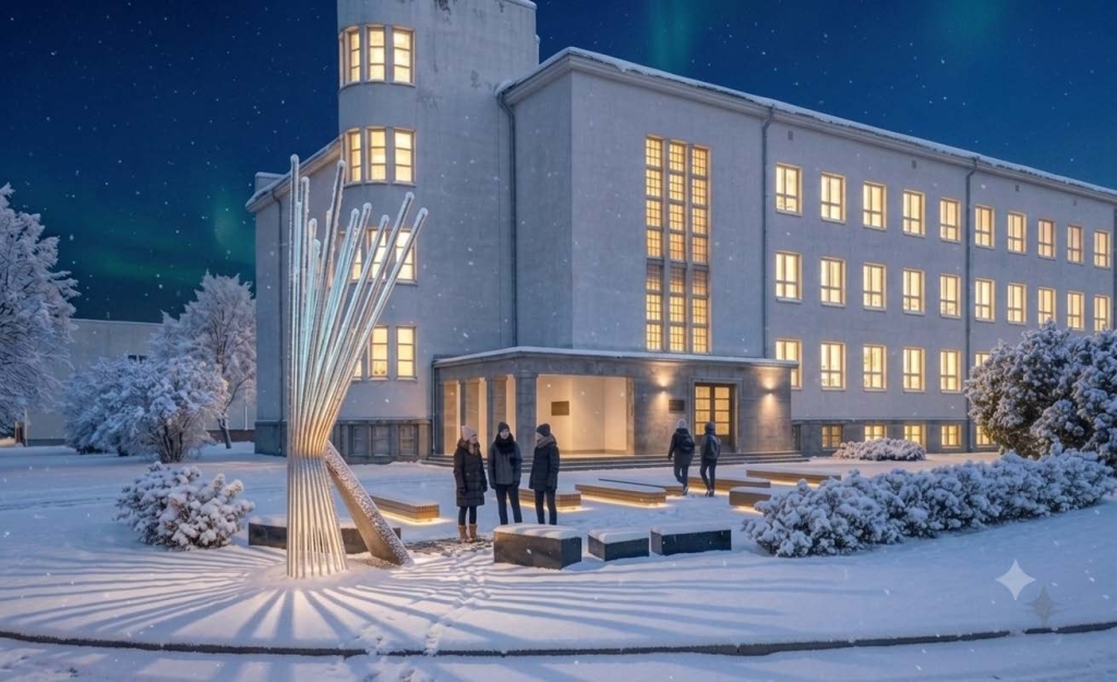 Eskiis: konkursi võidukavand „Sirgumine“, mille autor on Argo Männik.